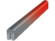 Уплотнитель пазовый 15х10 мм, пористый, П-образный (5113)